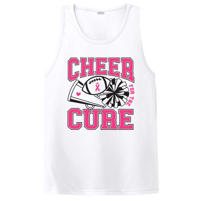 Cheer For The Cure Breast Cancer Football And Cheer PosiCharge Competitor Tank