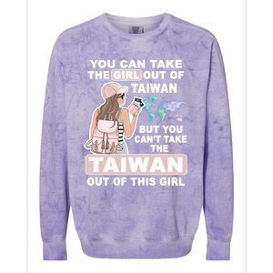 Cool From Taiwan Meaningful Gift Proud Taiwan Gift Colorblast Crewneck Sweatshirt