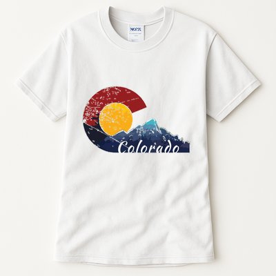Colorado Flag Themed Mountain Scenery Colorado Tall T-Shirt