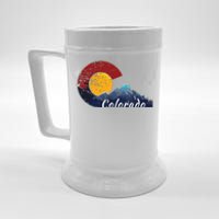 Colorado Flag Themed Mountain Scenery Colorado Beer Stein