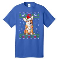 Cute Funny Ugly Christmas Corgi Dog Xmas Lights Gift Tall T-Shirt