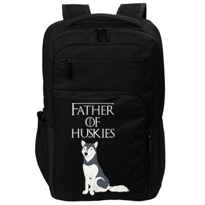 Cute Funny & Unique Siberian Husky Dog Dad & Gift Impact Tech Backpack