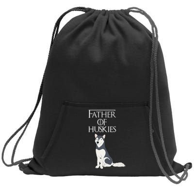 Cute Funny & Unique Siberian Husky Dog Dad & Gift Sweatshirt Cinch Pack Bag