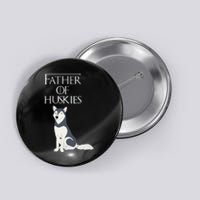 Cute Funny & Unique Siberian Husky Dog Dad & Gift Button