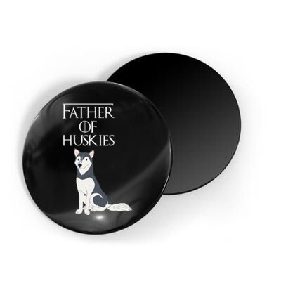 Cute Funny & Unique Siberian Husky Dog Dad & Gift Magnet