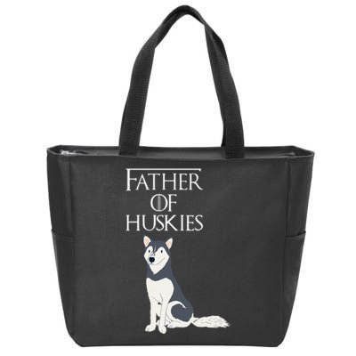 Cute Funny & Unique Siberian Husky Dog Dad & Gift Zip Tote Bag