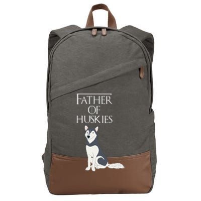 Cute Funny & Unique Siberian Husky Dog Dad & Gift Cotton Canvas Backpack