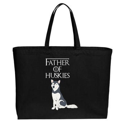 Cute Funny & Unique Siberian Husky Dog Dad & Gift Cotton Canvas Jumbo Tote