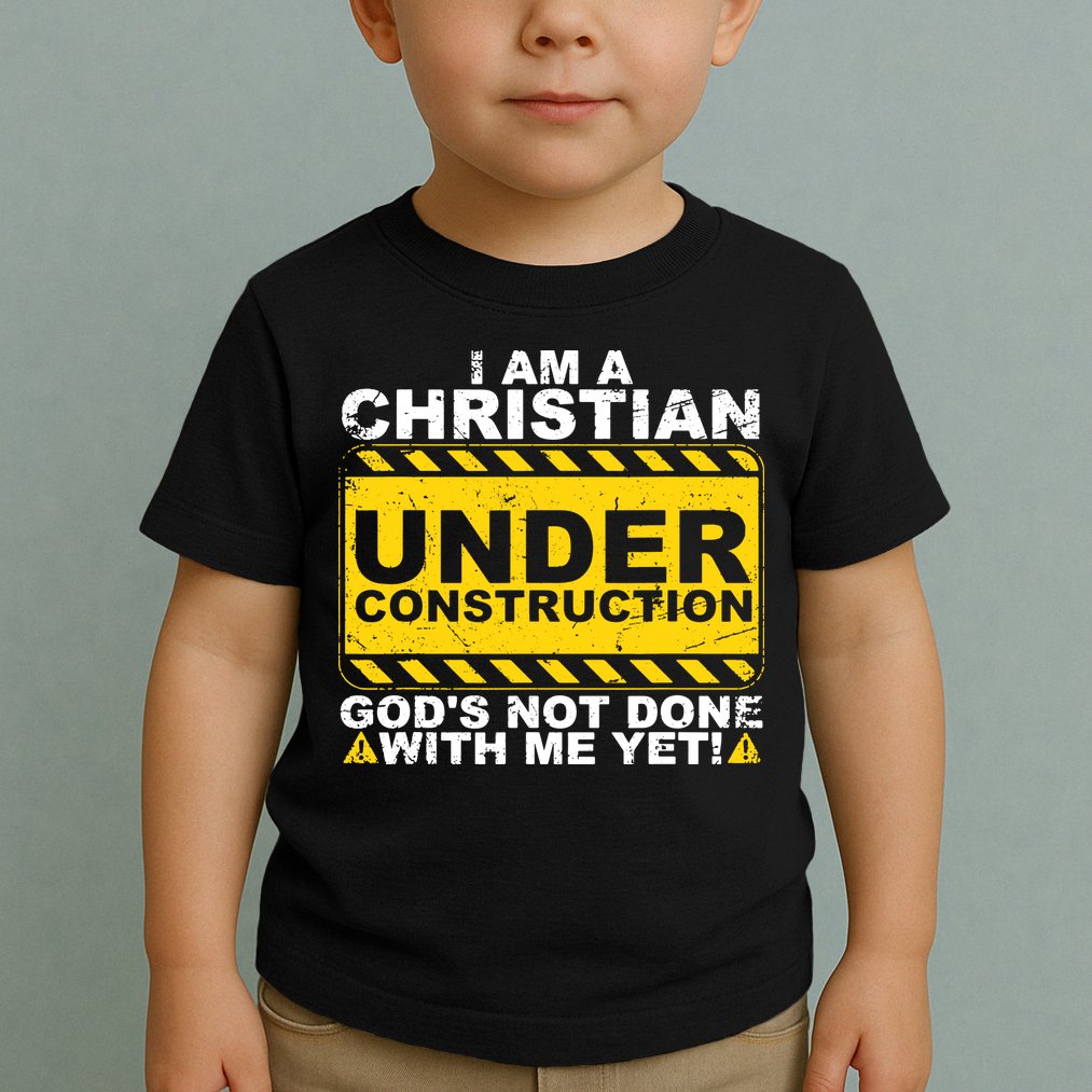 Christian Funny Under Construction Gift Catholic Toddler T-Shirt