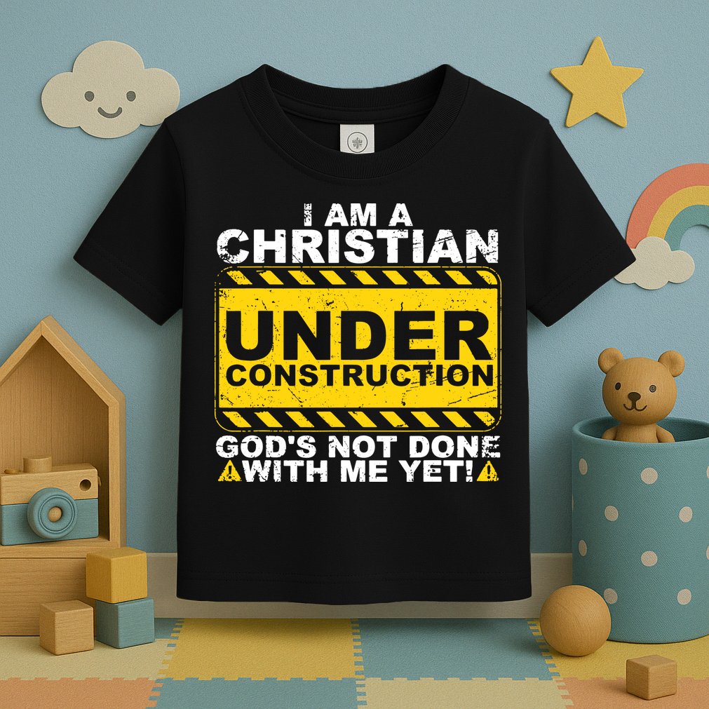 Christian Funny Under Construction Gift Catholic Toddler T-Shirt