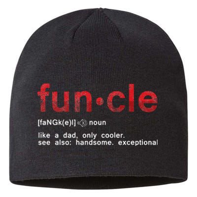 Cool Fun Uncle Fun Cle Like A Dad Definition Uncle Gifts  Sustainable Beanie