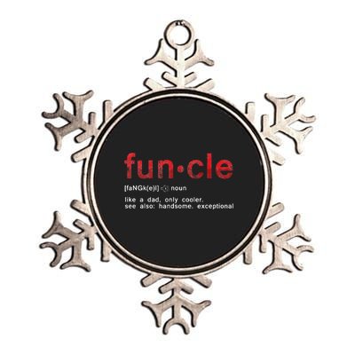 Cool Fun Uncle Fun Cle Like A Dad Definition Uncle Gifts  Metallic Star Ornament