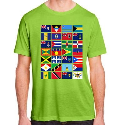 Caribbean Flags Unity Pride Souvenir Geography Gift Adult ChromaSoft Performance T-Shirt