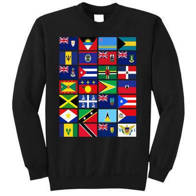 Caribbean Flags Unity Pride Souvenir Geography Gift Sweatshirt