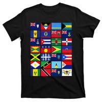 Caribbean Flags Unity Pride Souvenir Geography Gift T-Shirt