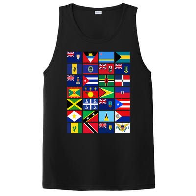 Caribbean Flags Unity Pride Souvenir Geography Gift PosiCharge Competitor Tank