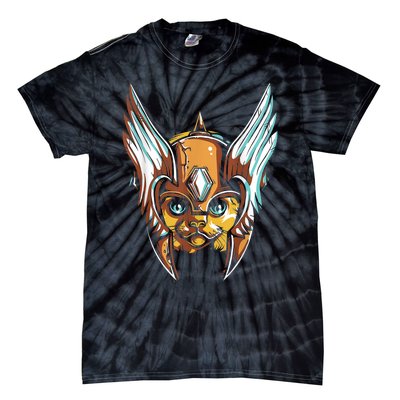 Cute Funny & Unique Cat & Viking Lover & Gift Tie-Dye T-Shirt