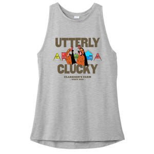 ClarksonS Farm Utterly Clucky Ladies PosiCharge Tri-Blend Wicking Tank