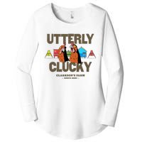 ClarksonS Farm Utterly Clucky Women's Perfect Tri Tunic Long Sleeve Shirt