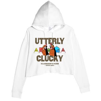 ClarksonS Farm Utterly Clucky Crop Fleece Hoodie