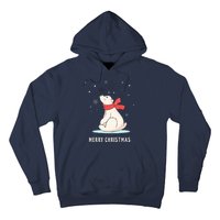 Cute Funny & Unique Christmas Polar Bear & Snow Gift Hoodie