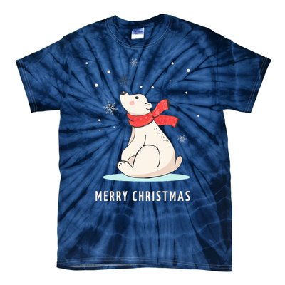 Cute Funny & Unique Christmas Polar Bear & Snow Gift Tie-Dye T-Shirt