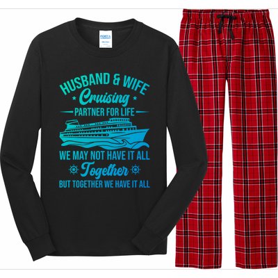 Cruising Family Vacation Husband Wife Cruising Partner Gift Long Sleeve Pajama Set