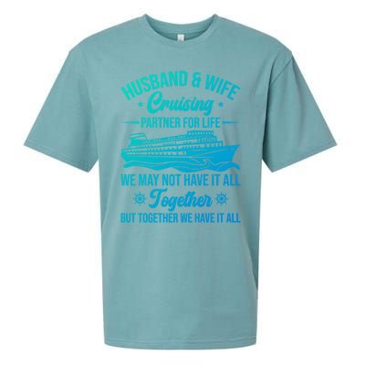 Cruising Family Vacation Husband Wife Cruising Partner Gift Sueded Cloud Jersey T-Shirt