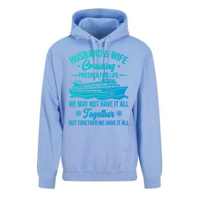 Cruising Family Vacation Husband Wife Cruising Partner Gift Unisex Surf Hoodie