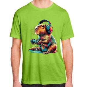 Capybara Funny Video Games Capybara Adult ChromaSoft Performance T-Shirt