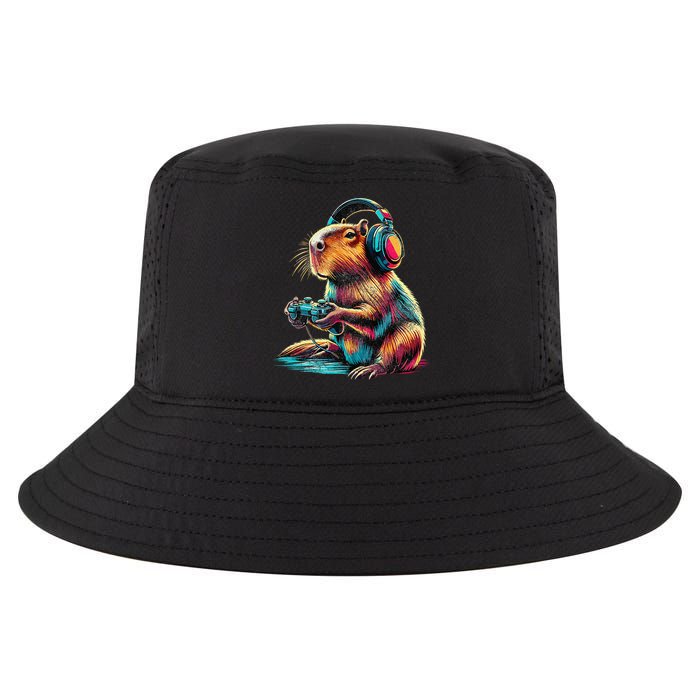 Capybara Funny Video Games Capybara Cool Comfort Performance Bucket Hat