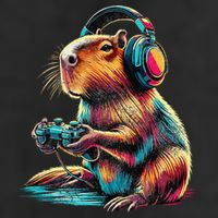 Capybara Funny Video Games Capybara Cool Comfort Performance Bucket Hat