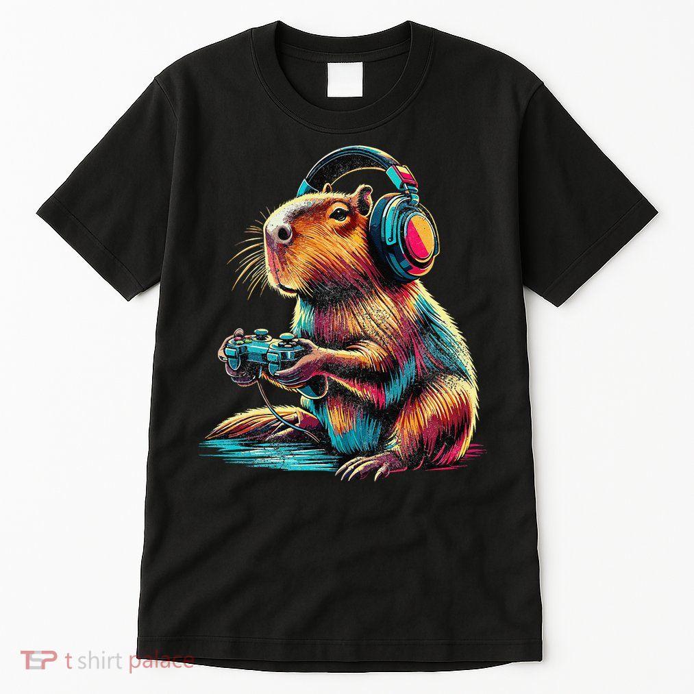 Capybara Funny Video Games Capybara Tall T-Shirt