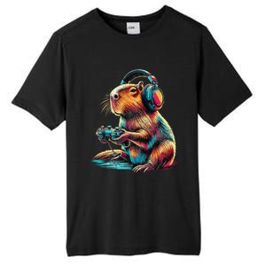 Capybara Funny Video Games Capybara Tall Fusion ChromaSoft Performance T-Shirt