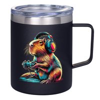 Capybara Funny Video Games Capybara 12oz Stainless Steel Coffee Mug