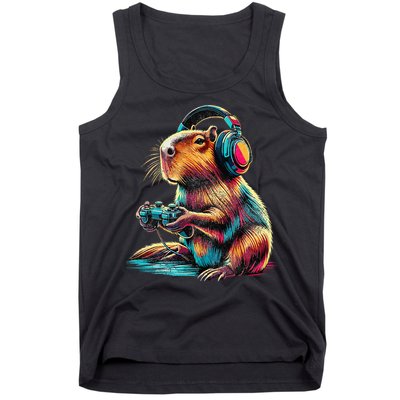 Capybara Funny Video Games Capybara Tank Top