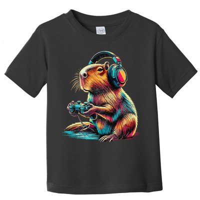Capybara Funny Video Games Capybara Toddler T-Shirt