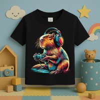 Capybara Funny Video Games Capybara Toddler T-Shirt
