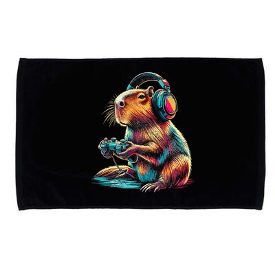 Capybara Funny Video Games Capybara Microfiber Hand Towel