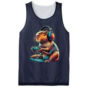 Capybara Funny Video Games Capybara Mesh Reversible Basketball Jersey Tank