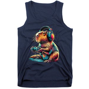 Capybara Funny Video Games Capybara Tank Top