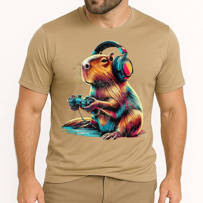 Capybara Funny Video Games Capybara Performance Shirt