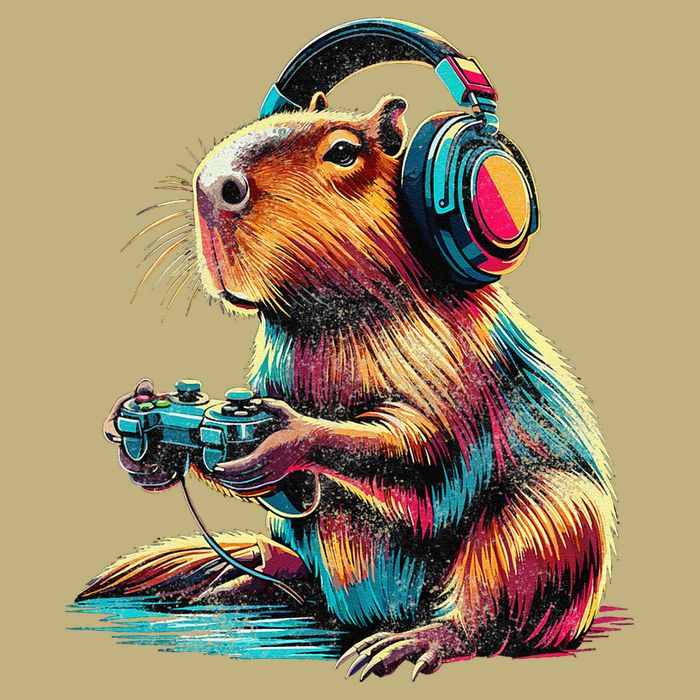 Capybara Funny Video Games Capybara Performance Shirt