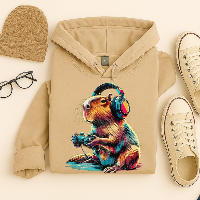 Capybara Funny Video Games Capybara Hoodie