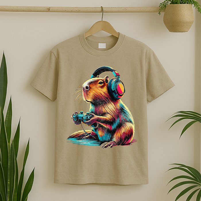 Capybara Funny Video Games Capybara T-Shirt