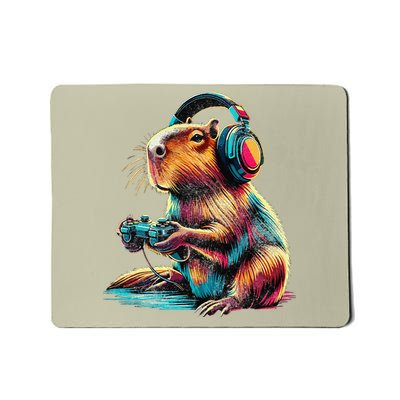Capybara Funny Video Games Capybara Mousepad