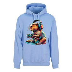 Capybara Funny Video Games Capybara Unisex Surf Hoodie