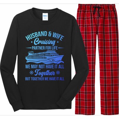 Cruising Family Vacation Husband Wife Cruising Partner Gift Long Sleeve Pajama Set