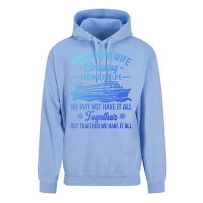 Cruising Family Vacation Husband Wife Cruising Partner Gift Unisex Surf Hoodie