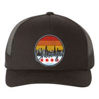 Chicago Flag Vintage Retro Skyline Pride Yupoong Adult 5-Panel Trucker Hat